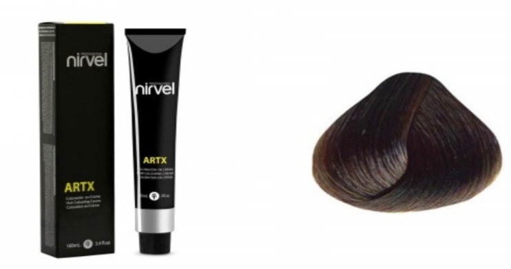 NIRVEL ARTX Farbiaci krém na vlasy 1.1 metalická čierna