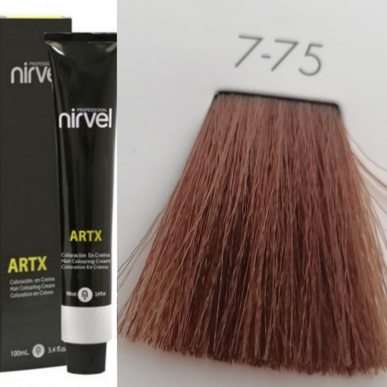 NIRVEL ARTX Farbiaci krém  na vlasy 7.75 svetlý čokoládový (60ml)