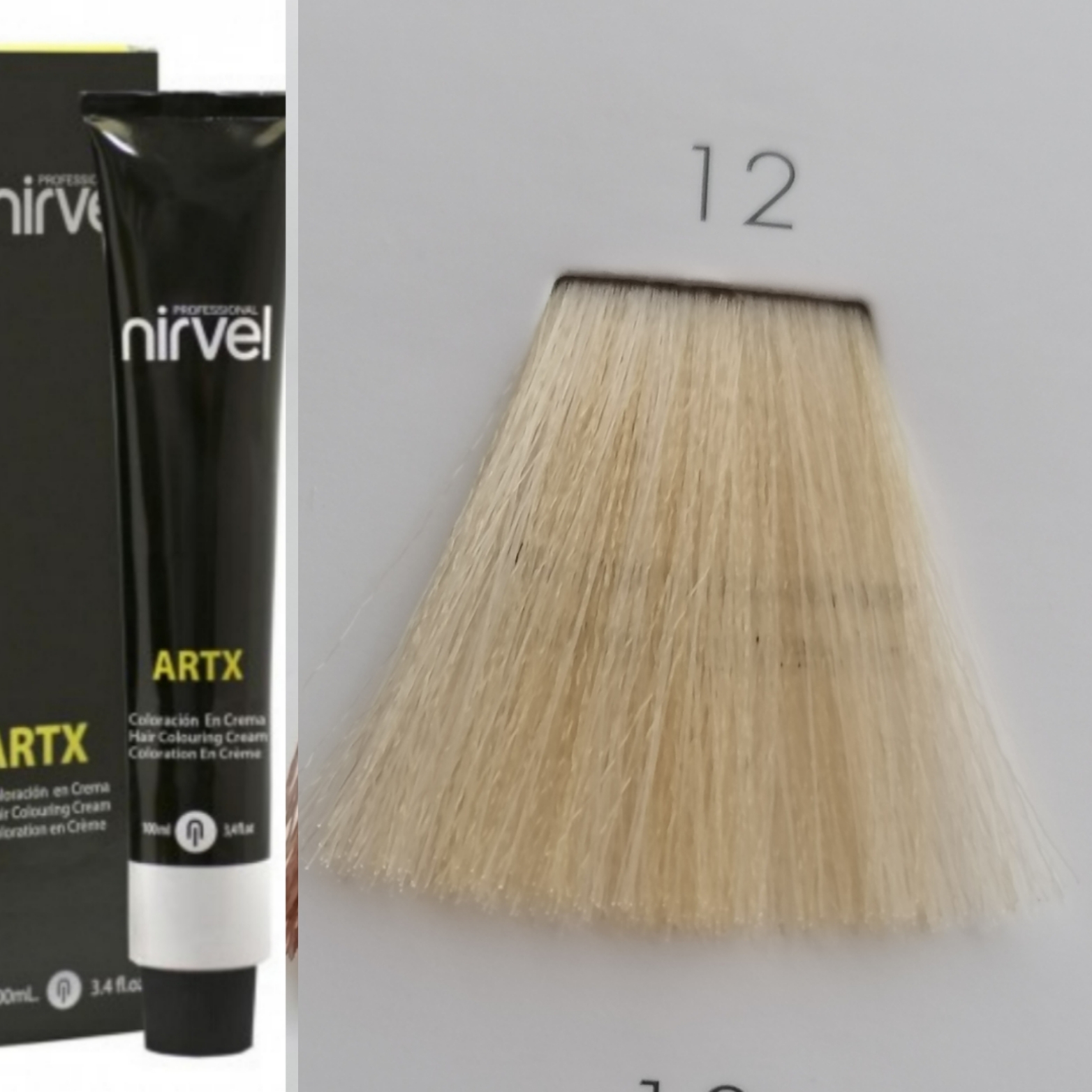 NIRVEL ARTX Farbiaci krém na vlasy 12  super svetlá blond (60ml)