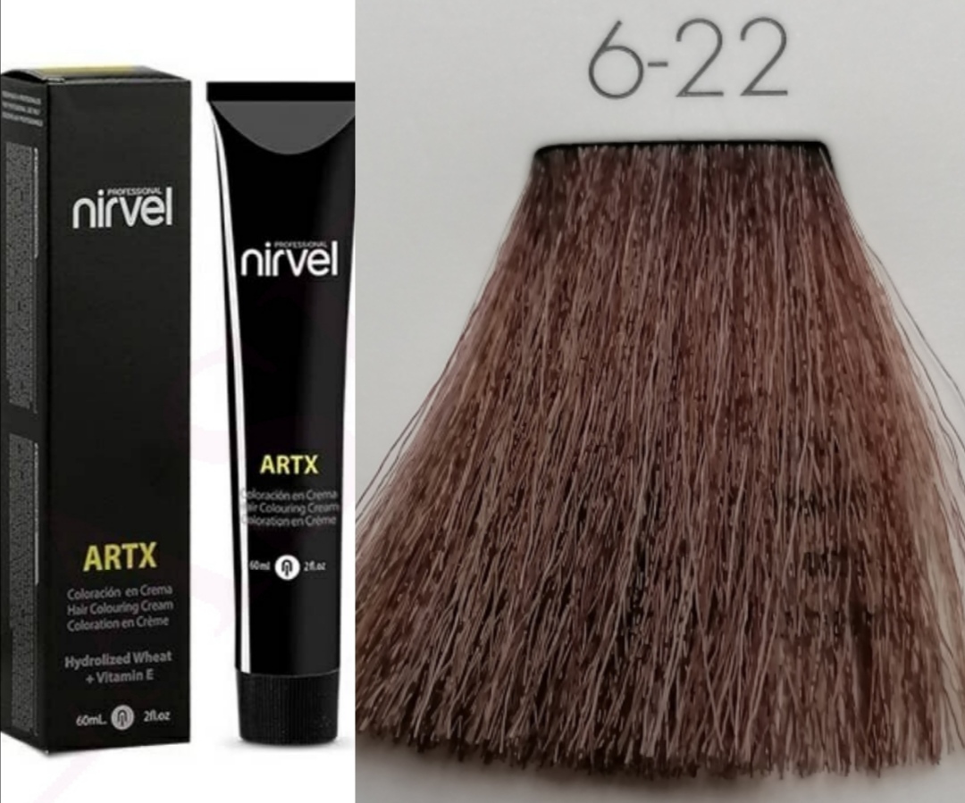 NIRVEL ARTX Farbiaci krém  na vlasy 6.22 Stredne dúhová blond (100ml)