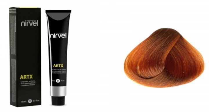 NIRVEL ARTX Farbiaci krém na vlasy 7.44 medený (100ml)