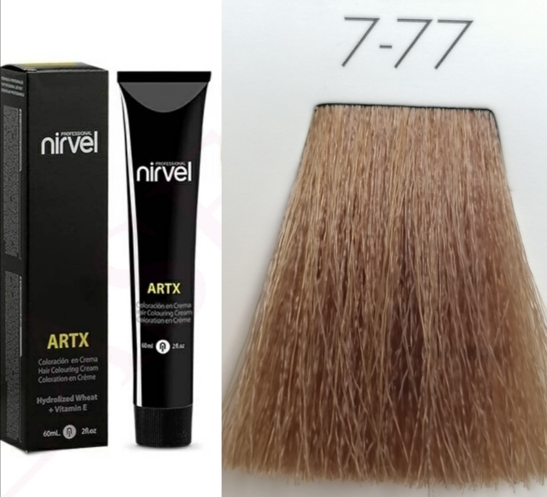 NIRVEL ARTX Farbiaci krém  na vlasy 7.77 tabakový stredne blond (100ml) 