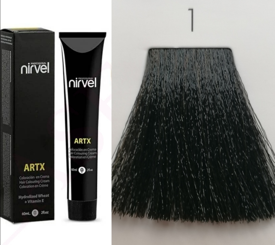 NIRVEL ARTX Farbiaci krém  na vlasy 1 čierna (100ml) 