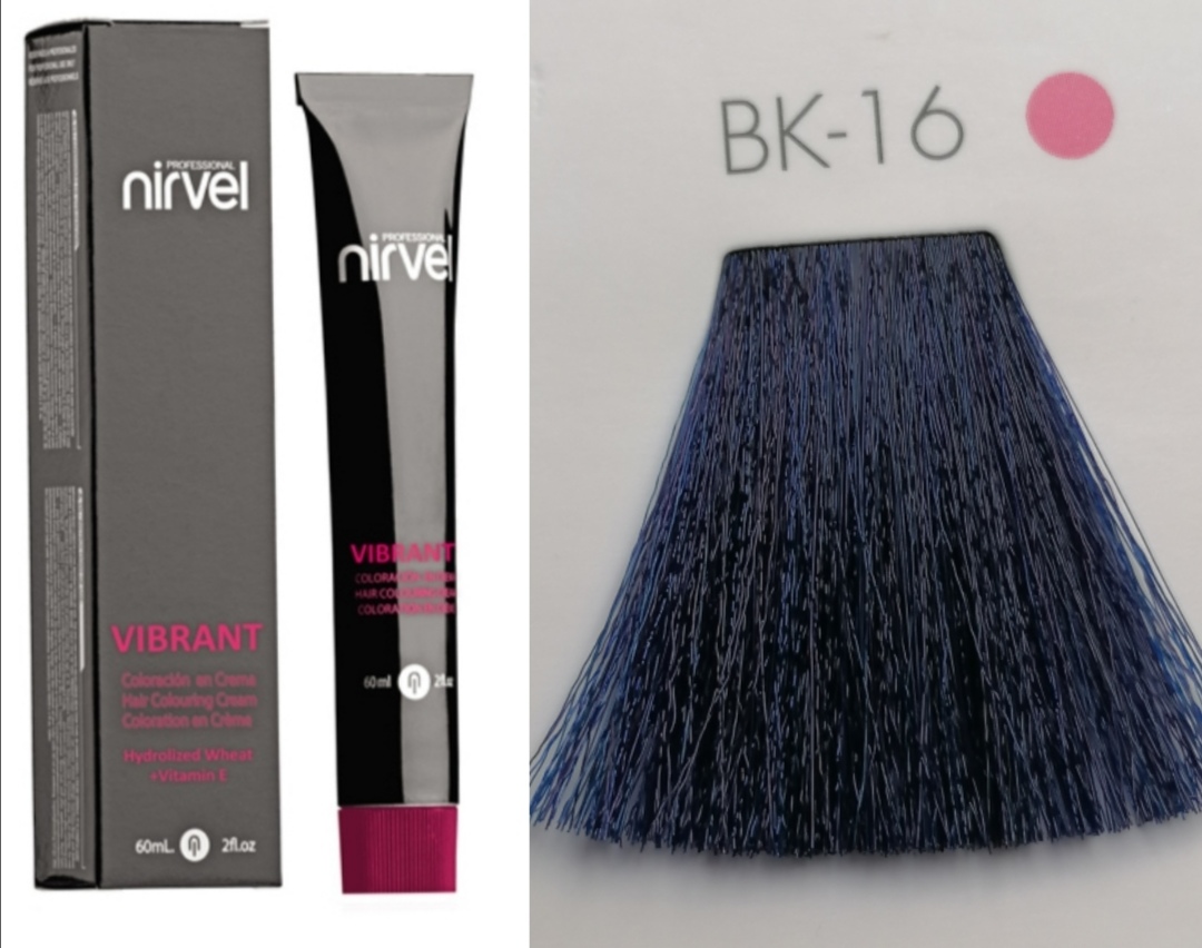 NIRVEL ARTX VIBRANT Farbiaci krém na vlasy BK.16 BLUE KLEIN (100ml) 