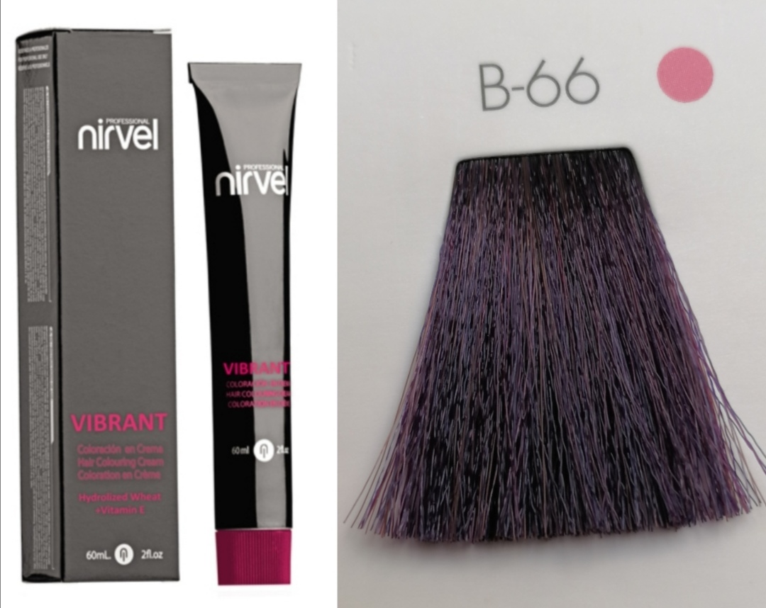 NIRVEL ARTX VIBRANT Farbiaci krém na vlasy B.66 BLACKBERRY (60ml) 
