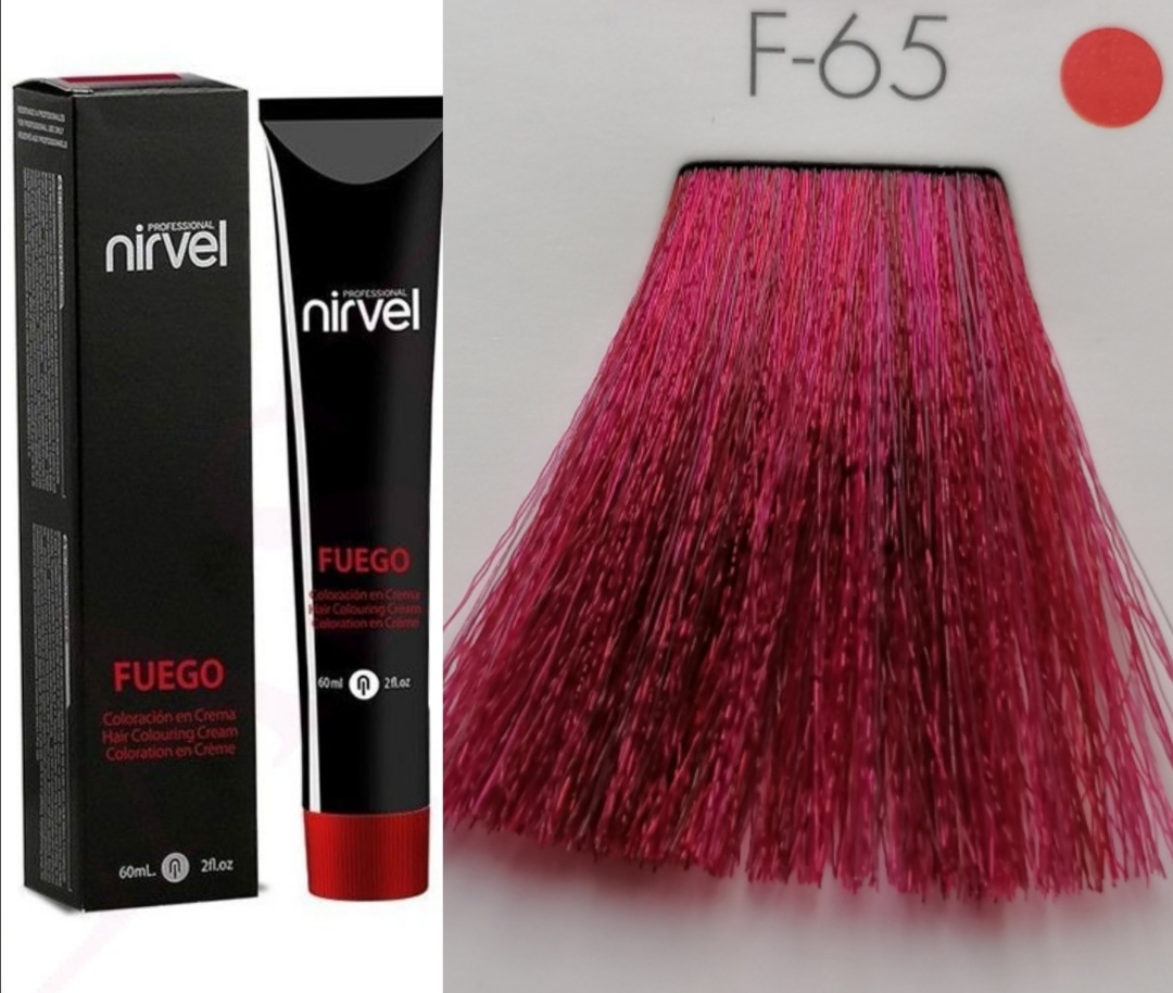 NIRVEL ARTX FUEGO  Farbiaci krém na vlasy F.65 BURGUNDY (60ml) 
