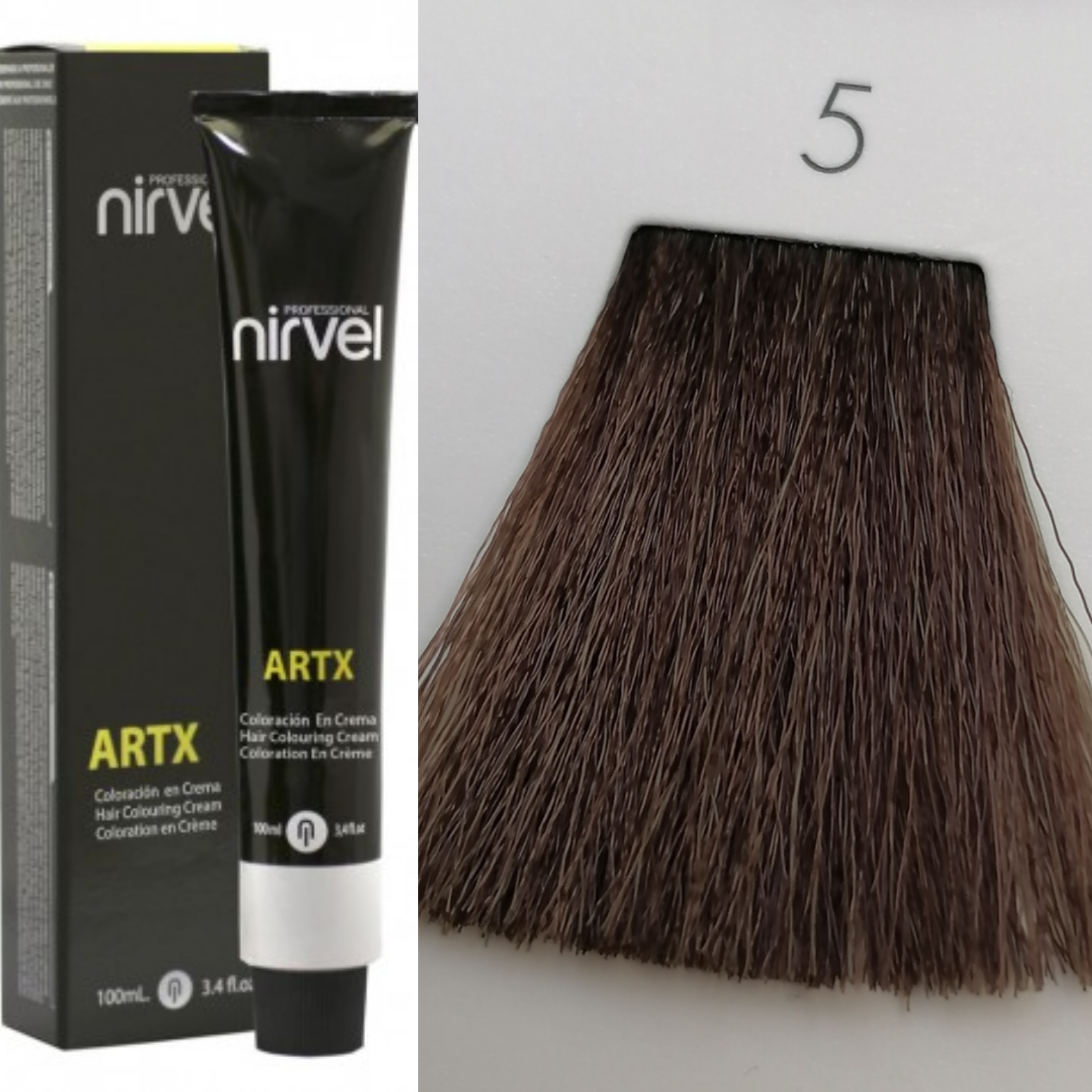 NIRVEL ARTX Farbiaci krém  na vlasy 5 svetlý gaštan (100ml)