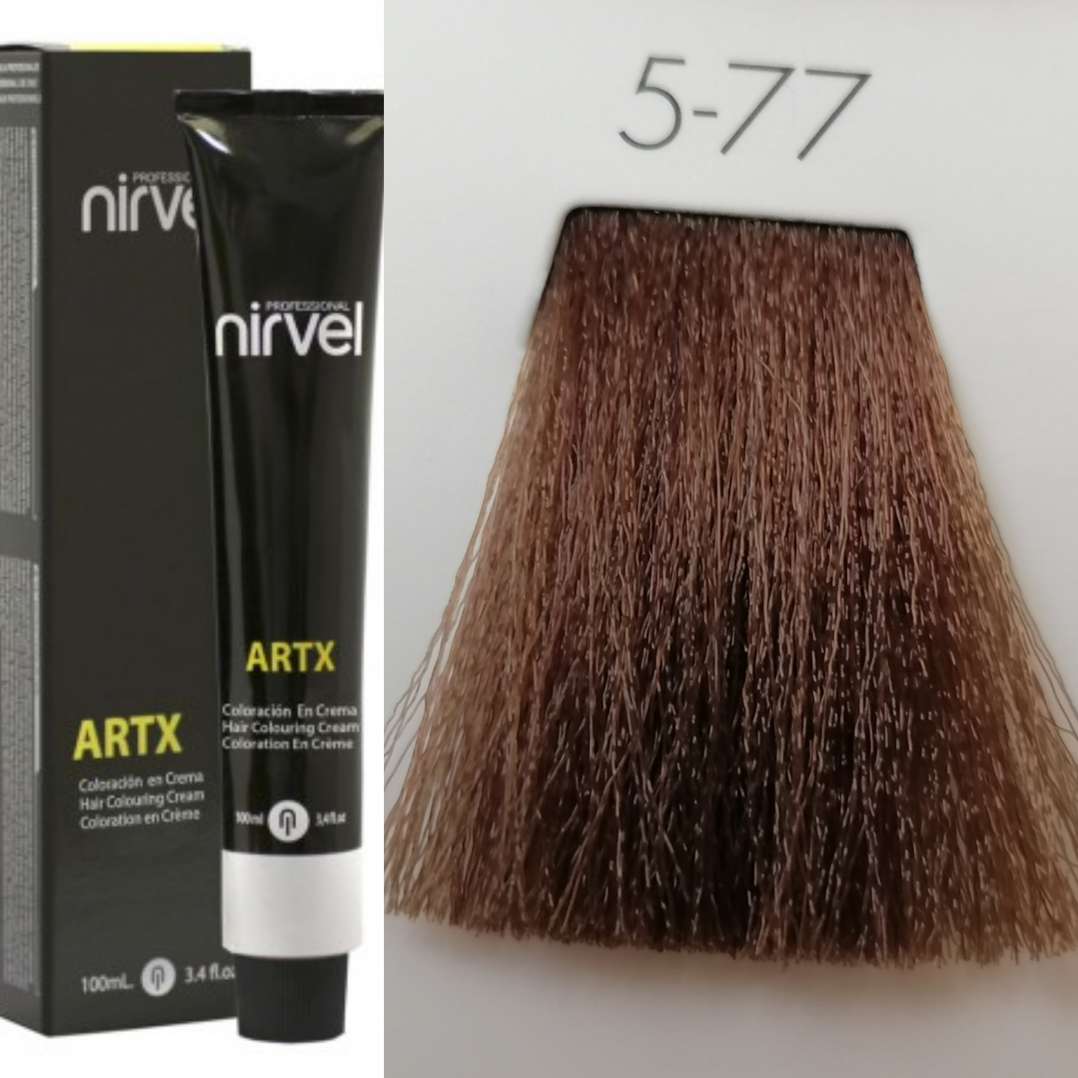 NIRVEL ARTX Farbiaci krém  na vlasy 5.77 tabaková svetlo hnedá intenzívna 100ml)