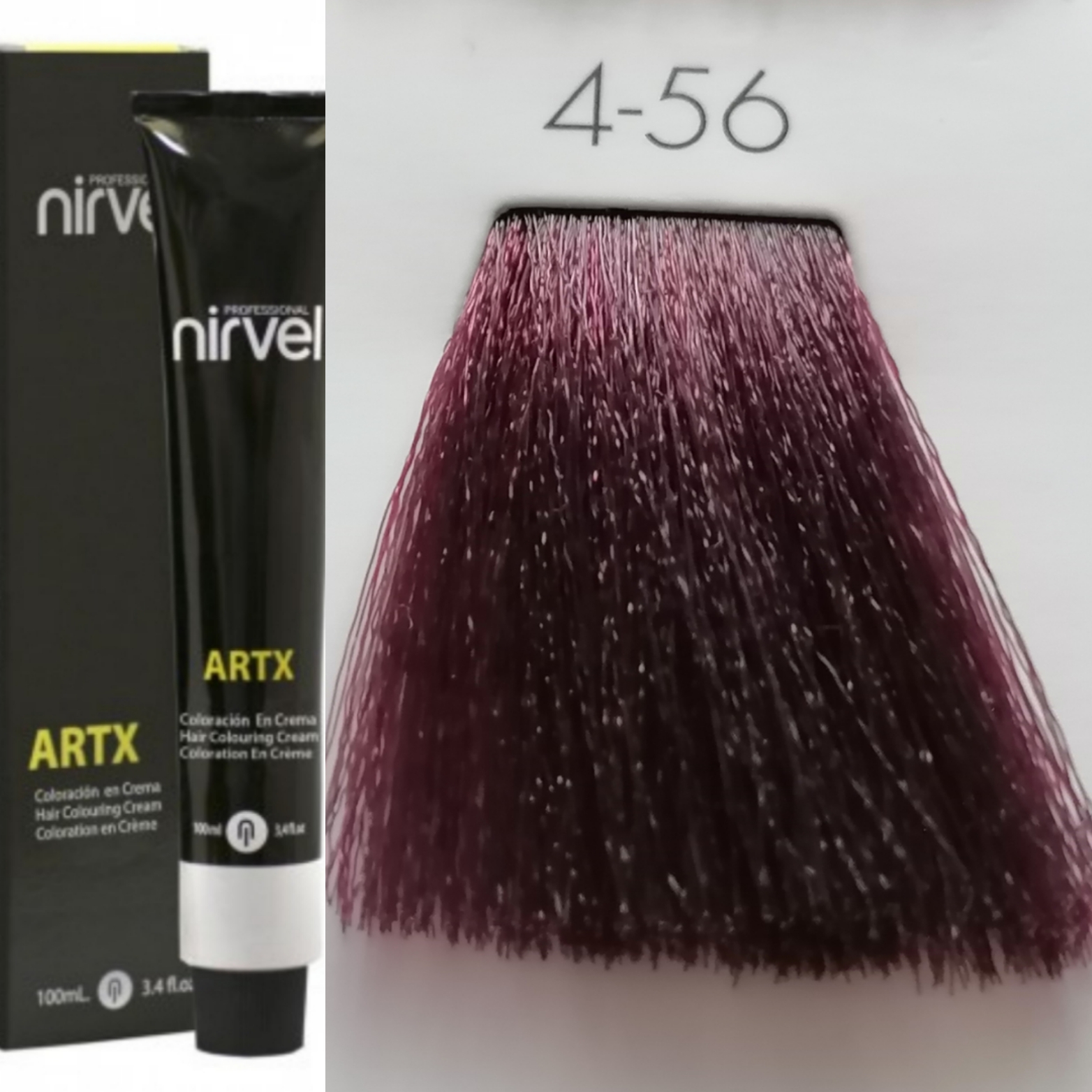 NIRVEL ARTX Farbiaci krém  na vlasy 4.56 burgundy medium (100ml)