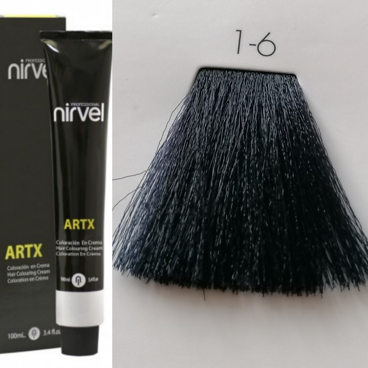 NIRVEL ARTX Farbiaci krém  na vlasy 1.6 čierno modrá (100ml) 