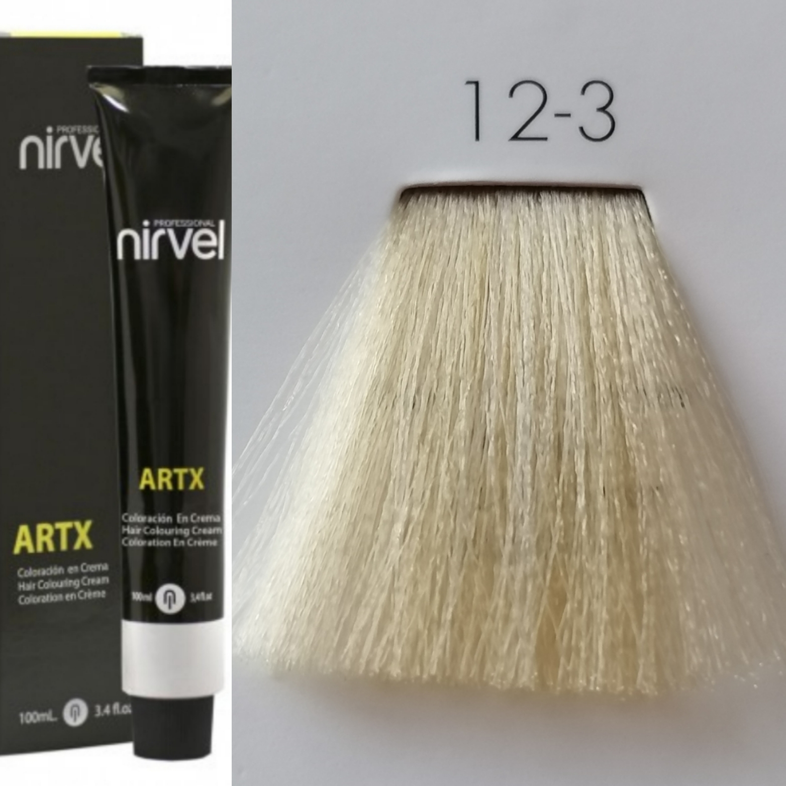 NIRVEL ARTX Farbiaci krém  na vlasy 12.3 zlatistý super svetlý blond (100ml)