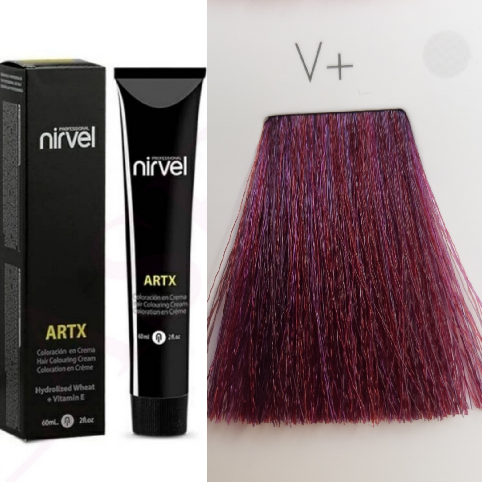 NIRVEL ARTX Farbiaci krém  na vlasy V+ posilňovač aktivátor farby Violet(100ml) 