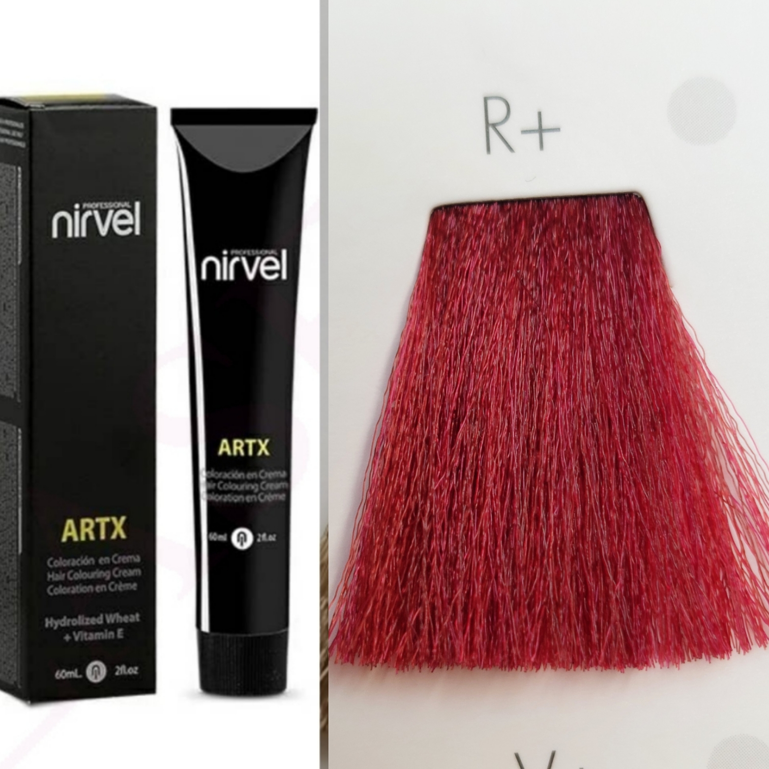 NIRVEL ARTX Farbiaci krém na vlasy R+ aktivátor posilňovač červený (100ml)