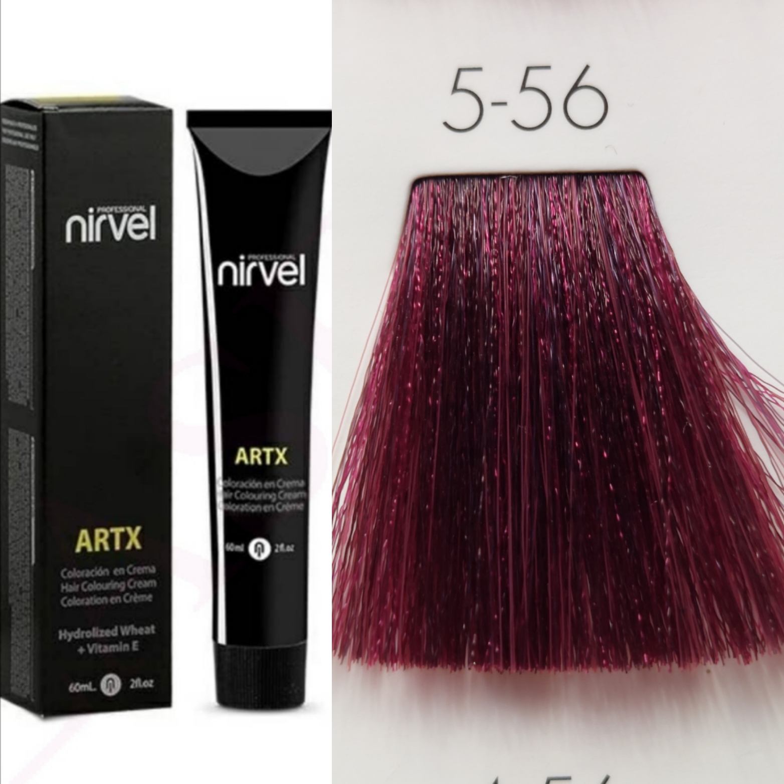 NIRVEL ARTX Farbiaci krém na vlasy 5.56 burgundy svetlý gaštan(100ml)