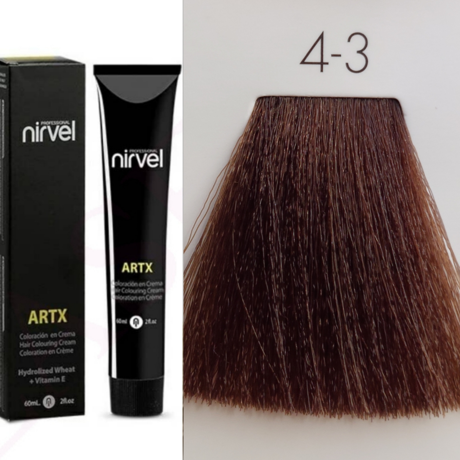 NIRVEL ARTX Farbiaci krém na vlasy 4.3 zlatistý tmavý hnedý(100ml)