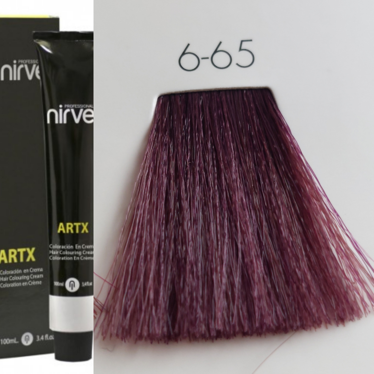 NIRVEL ARTX Farbiaci krém na vlasy 6.65 fialovo tmavý blond (100ml)