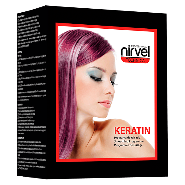 NIRVEL KERATIN STRONG sada 6 produktov pre narovnanie vlasov
