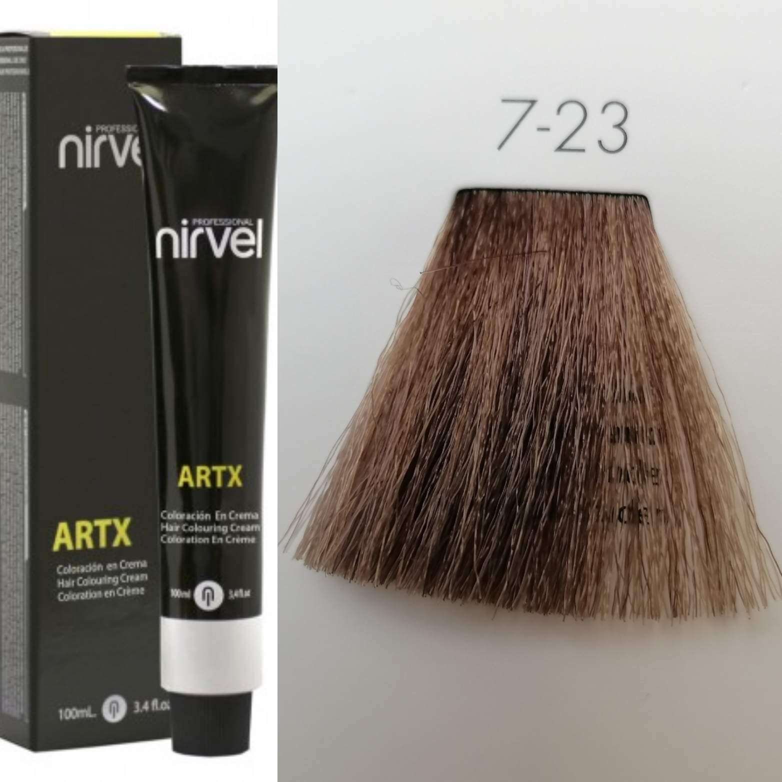 NIRVEL ARTX Farbiaci krém  na vlasy 7.23 stredné zlatista blond (100ml)