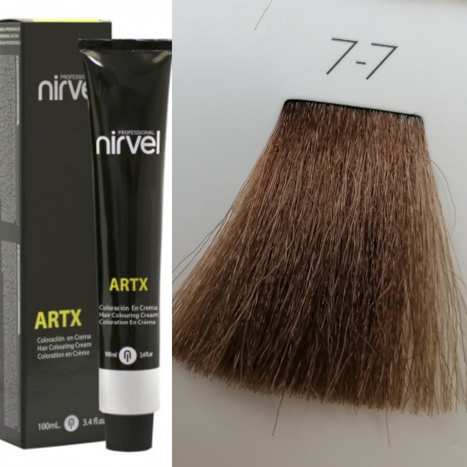 NIRVEL ARTX Farbiaci krém  na vlasy 7.7  stredné piesková blond (100ml)