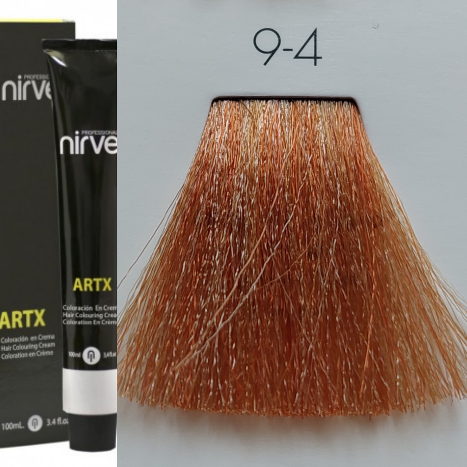 NIRVEL ARTX Farbiaci krém na vlasy 9.4 medená veľmi svetlá blond(100ml)