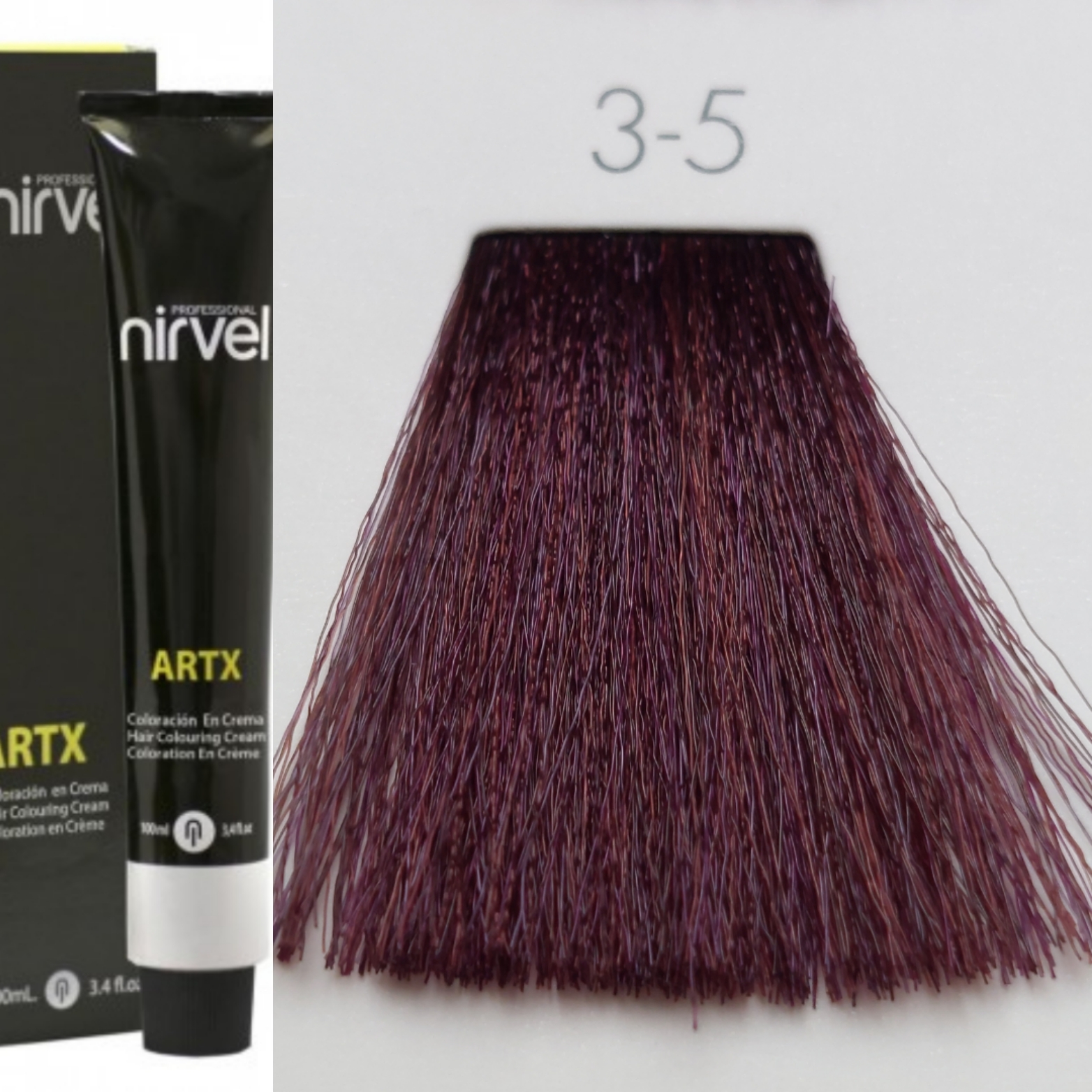 NIRVEL ARTX Farbiaci krém  na vlasy 3.5 mahagón tmava hnedá  (100ml)